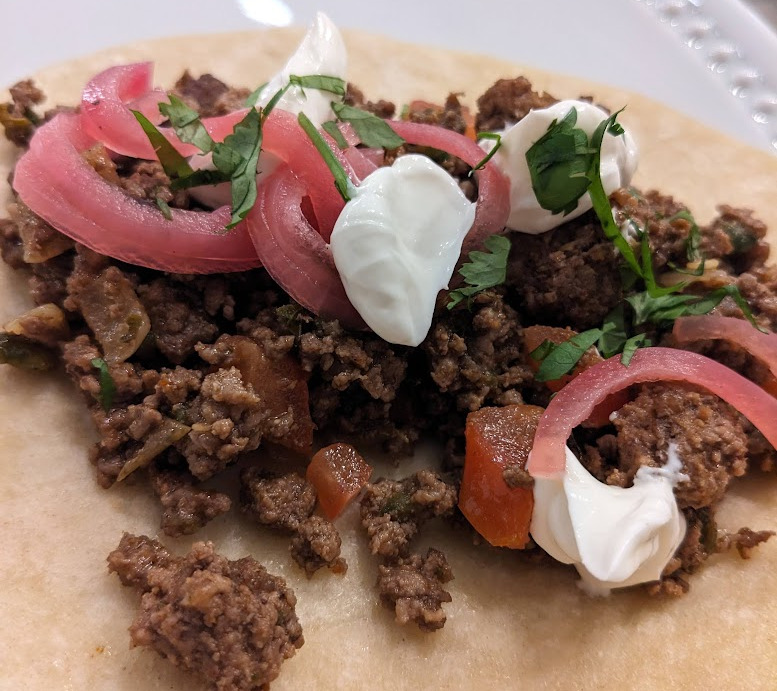 Weeknight ground beef tacos